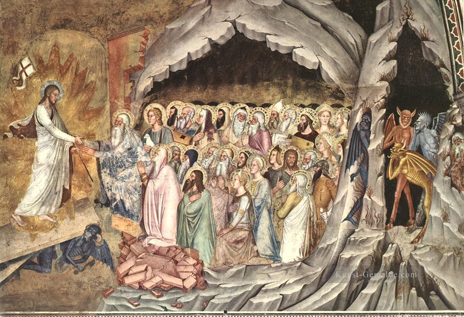 Abstieg von Christus zu Limbo Quattrocento Maler Andrea da Firenze Ölgemälde